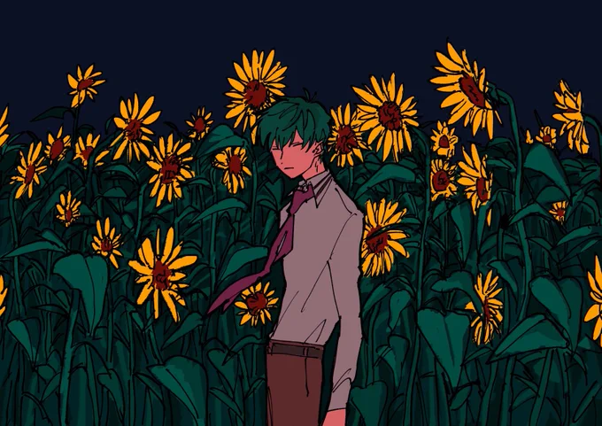 なんか私が描くささらさん全体的にちょっと怖いという話をしてたんだけどかれの眩しさの中に垣間見える凄みと寂しさがすきなのでそうなってしまう 