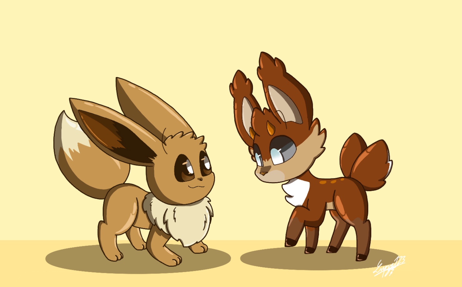 Lukochi on X: #LoomianLegacy #Pokemon #Eevee #Vari They're the same. Just  different from the species  / X