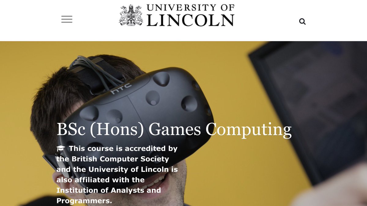 DJone01's tweet photo. For students interested in Games Development I recommend my old #university course
Games Computing | BSc (Hons) University of Lincoln
@unilincoln @LincolnAlumniUK #GameDev #Computing #ComputingScience #Engineering #STEM #Students #GamesComputing #CGI
https://t.co/osgqTCk3PX https://t.co/qQQP7ZzluA