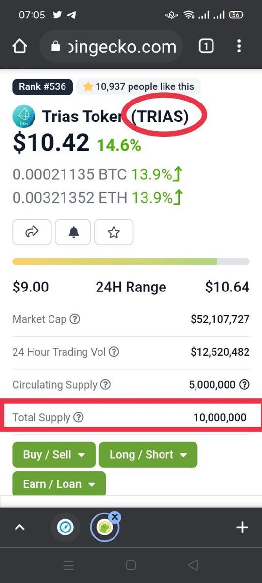 all_thyme_high's tweet photo. When people talk about $100-200 $TRIAS imo it’s just a matter of time. 

A low cap project with insane fundamentals and at a crazy low market cap for the amount of tokens in circulation 

$10 right now is criminal 

When this runs it’s going to be insane!! 

@triaslab https://t.co/KmZWSDYypT