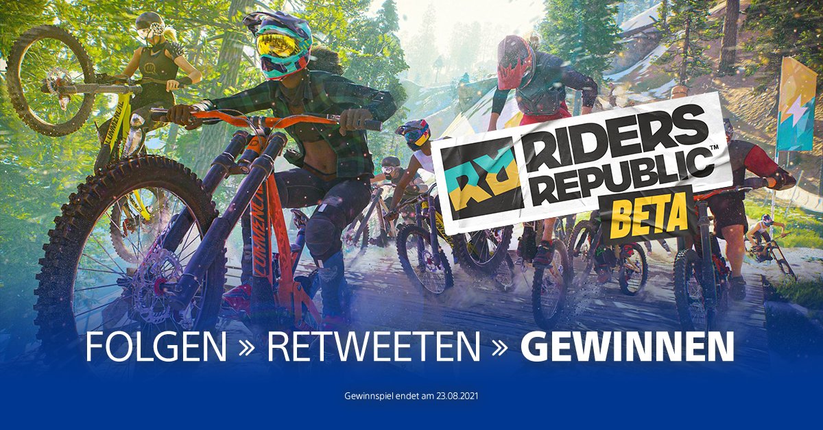 PlayStationDE's tweet image. Wir verlosen 15x 2 Codes für die #RidersRepublic Closed Beta (23.-25. August). 🥳

Schnappt sie euch und tobt euch aus!

TNB: play.st/387zNsK #PS4 #PS5