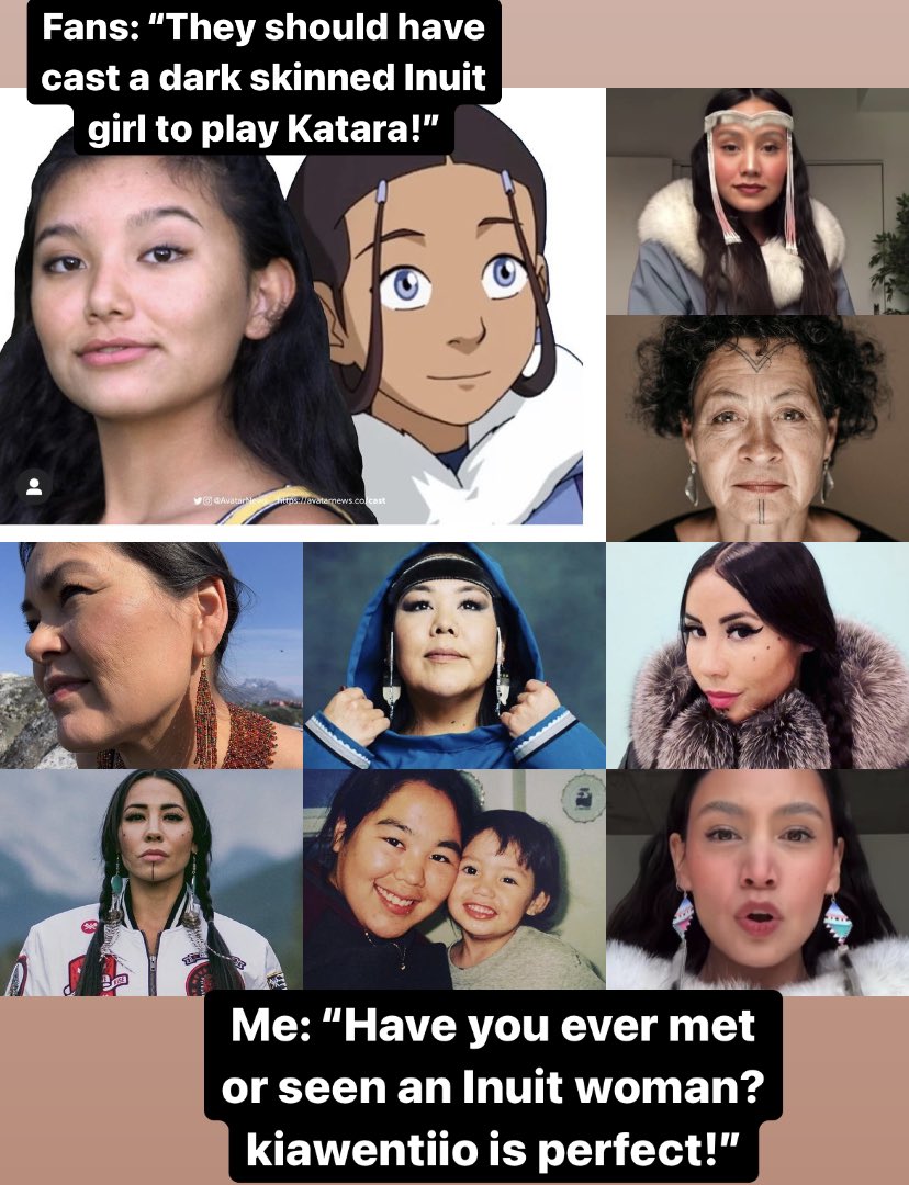 People need to stop trying to claim indigenous people are somehow less valid because they have lighter skin. #avatarliveaction #atla #repost #katara #kiawentiio