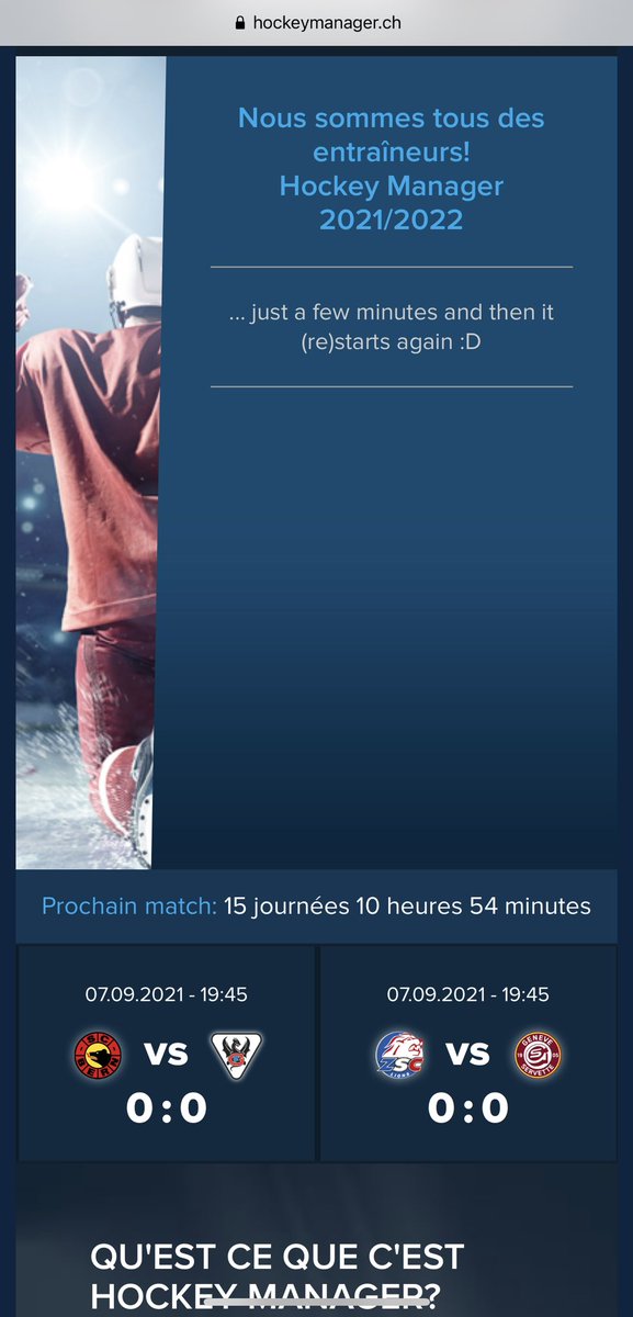 Can’t wait 😍 <a href="/chhockeymanager/">hockeymanager.ch</a>