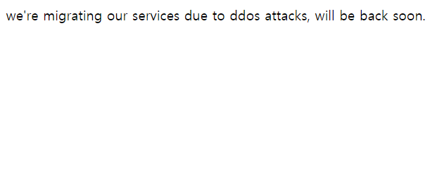 Bitcoin_Swan's tweet photo. We're migrating our services due to ddos attacks, will be back soon. #BSVDATA #BSV #BitcoinSV #DDOS
https://t.co/86hMnetLuL https://t.co/yXDo9EWO8a