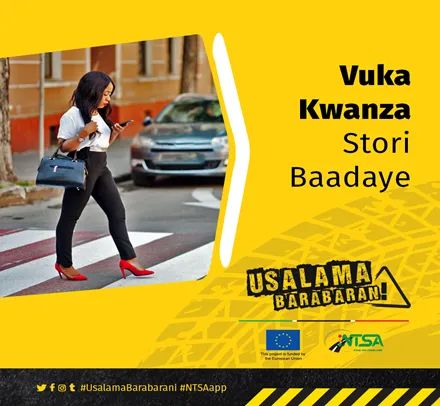 bulala_fm's tweet photo. Vuka kwanza, stori baadaye! Kwani, mambo yanaweza badilika chini ya sekunde moja  #UsalamaBarabarani #FikaSalama  #NTSA @EUinKenya https://t.co/5vY9xanjHj
