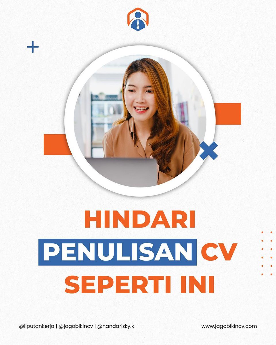 karirmuid's tweet photo. Hindari Penulisan CV seperti ini!

Kalau gak mau auto gagal lamar kerja.

Dhea https://t.co/H7vcw5AcF5