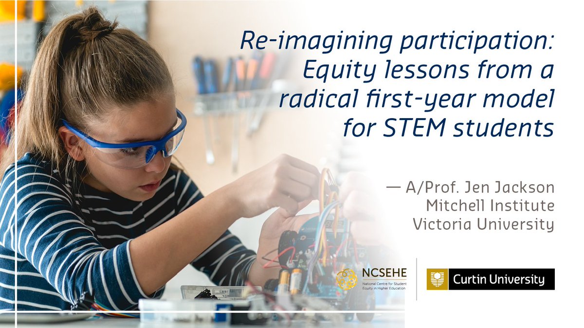 acsesedu's tweet photo. The @victoriauninews Block Model has used existing resources in innovative ways to positively impact #EquityStudents in #STEM degrees. 

@DrJenJackson presents the second session in our free #webinar coming up this Friday: https://t.co/GoXNSNPdGa @Mitch_Inst https://t.co/AzDnchrQAF