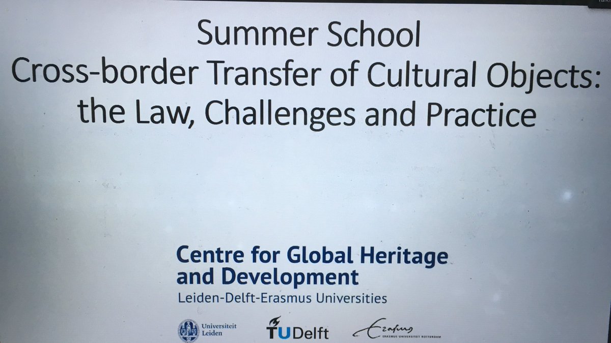 Our #summerschool on the illicit trade of cultural objects has just started! With a motivating opening speech by Dutch <a href="/UNESCO/">UNESCO 🏛️ #Education #Sciences #Culture 🇺🇳</a> Ambassador Hans Wesseling. With may thanks to the organizers @ecampfens1, Naomi Oosterman and <a href="/boer_rde/">RdeBoer</a>.