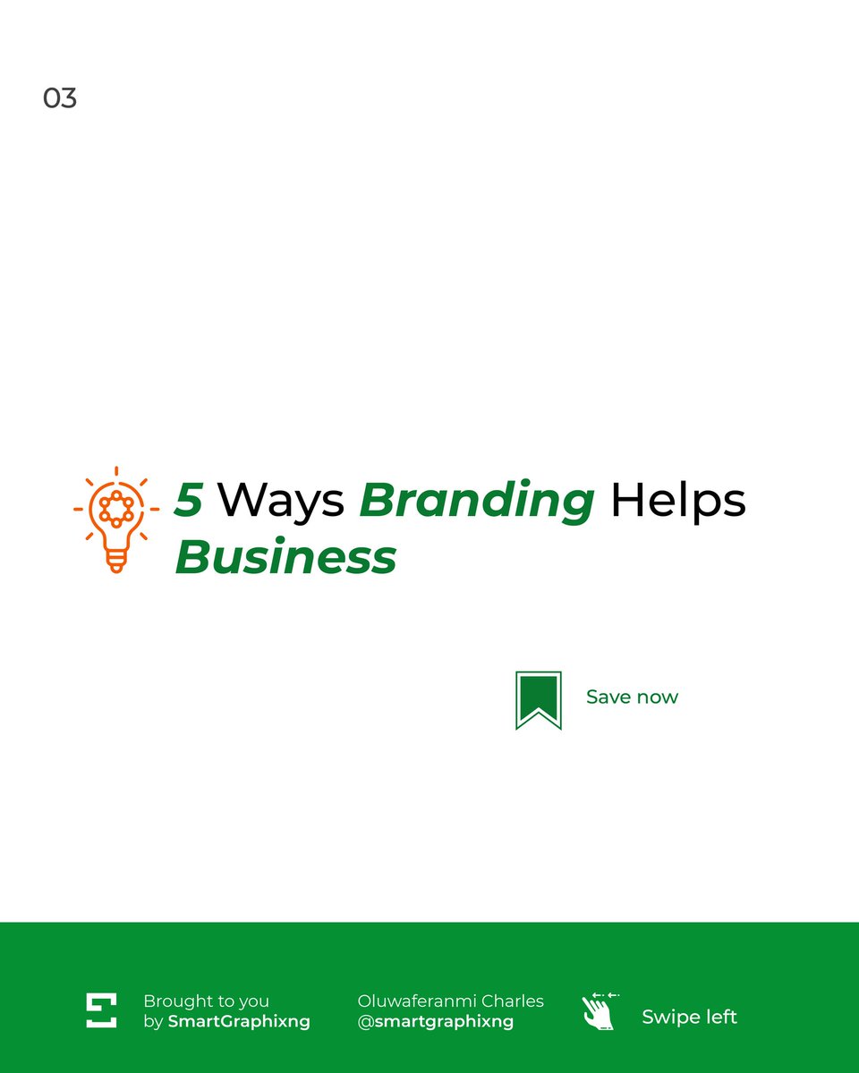 smartgraphixng's tweet photo. 5 𝙒𝘼𝙔𝙎 𝘽𝙍𝘼𝙉𝘿𝙄𝙉𝙂 𝙃𝙀𝙇𝙋𝙎 𝘽𝙐𝙎𝙄𝙉𝙀𝙎𝙎
In business world, where different business owners make more than 6 fig. within 12 mths of op.
To make this huge success, there are proven factors to check, where "BRANDING" is cogent.
#BBNaijia6 #smartgraphixng Ebuka https://t.co/gUybLPvCps