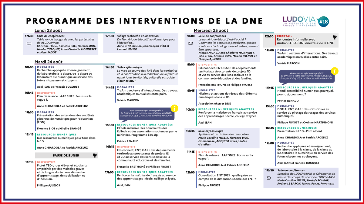 Edu_Num's tweet photo. C'est parti pour #Ludovia18 ! Découvrez tout ce qu'@edu_num vous a préparé 👉 https://t.co/k7jI5Dx1s9
Hâte de vous retrouver sur l'espace #DNE à l'emplacement EW9 ! 👥 https://t.co/vBDHbPjrkL