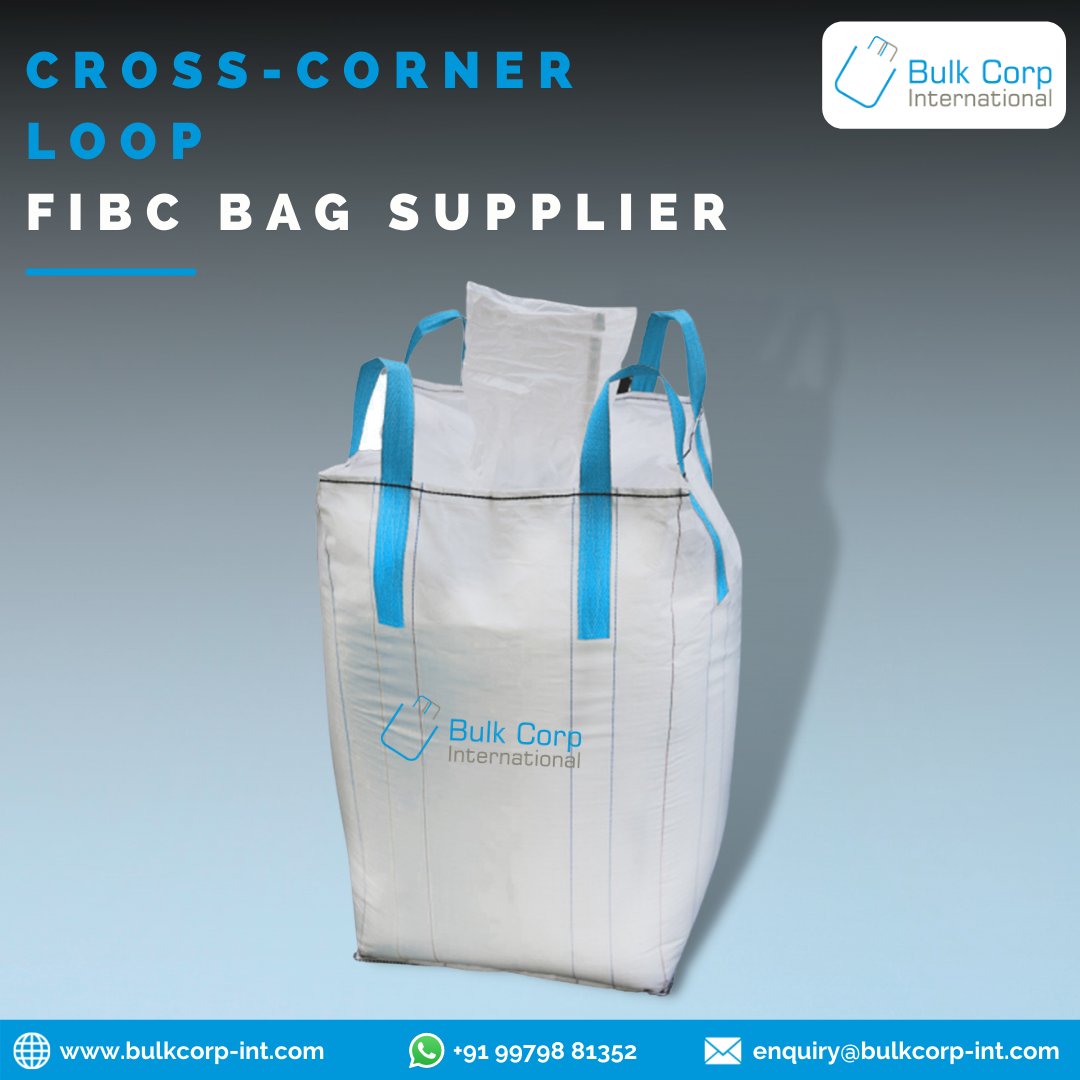 Cross-Corner Loop bags with Top & Bottom attachment options are designed to carry loads ranging from 500 to 2000 kgs. For optimum storage of Chemical & Food items opt for Cross-Corner Loop bags. Get more info at https://t.co/yV5qoBLdoA #crosscorner #bigbags #chemicalbags #fibcbag https://t.co/IOlJgUh6eS