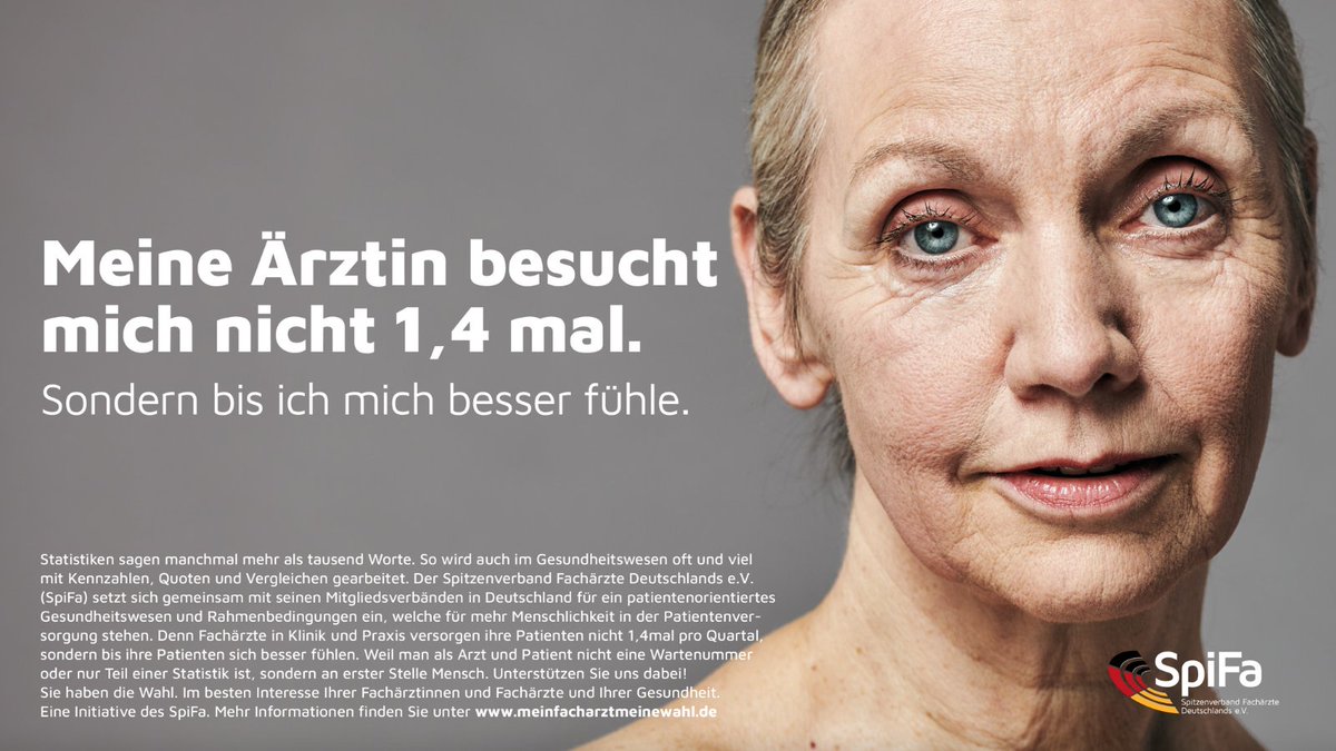 Quoten und #Budgetierung heilen keine Krankheiten.

Mehr unter: MeinFacharztMeineWahl.de

#MeinFacharztMeineWahl
#MehrBehandlungWenigerBudgetierung
#BTWahl2021 #Bundestagswahl2021 #BTW21