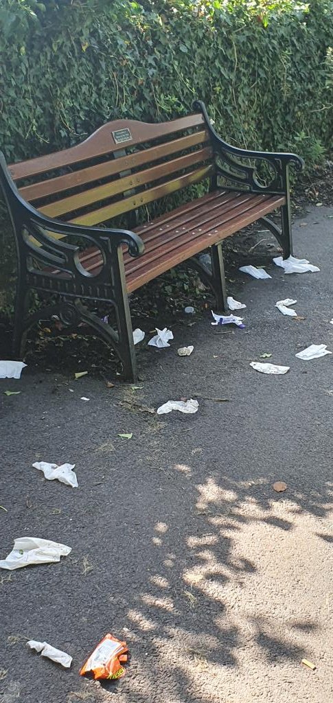 HobdellTerry's tweet photo. 45 metres to a bin!! #Dirtypeople #Milltown #Dodder https://t.co/FC7dPxgjPz