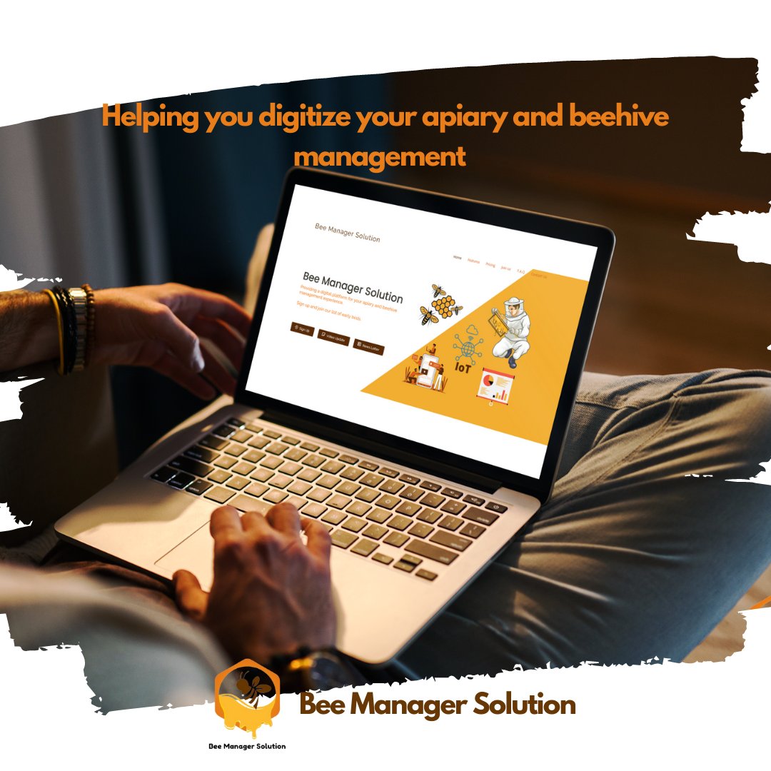 Bee Manager Solution: Helping you digitize your apiary and beehive management- for a simplified and better decision-making process.
Sign up at beemanagersolution.com