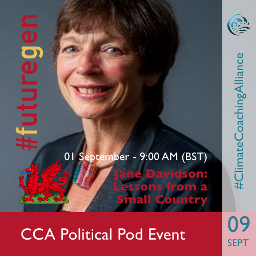 #FutureGen: Lessons from a Small Country - 1st September 2021 at 09:00am BST
In this session, @janebryngwyn will share the story from her book #futuregen, which describes how Wales responded to global climate issues by radically rethinking public policy buff.ly/2WdqO6I