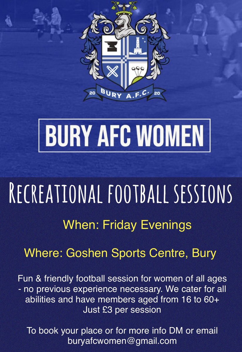 Bury FC Women - Recreational & Walking Football tweet media