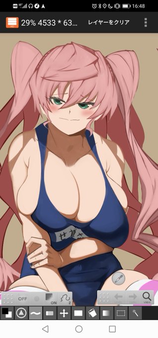 ようやく溜まってたスケブの最後のやつ大詰めや😊不健全み出る前に進捗 