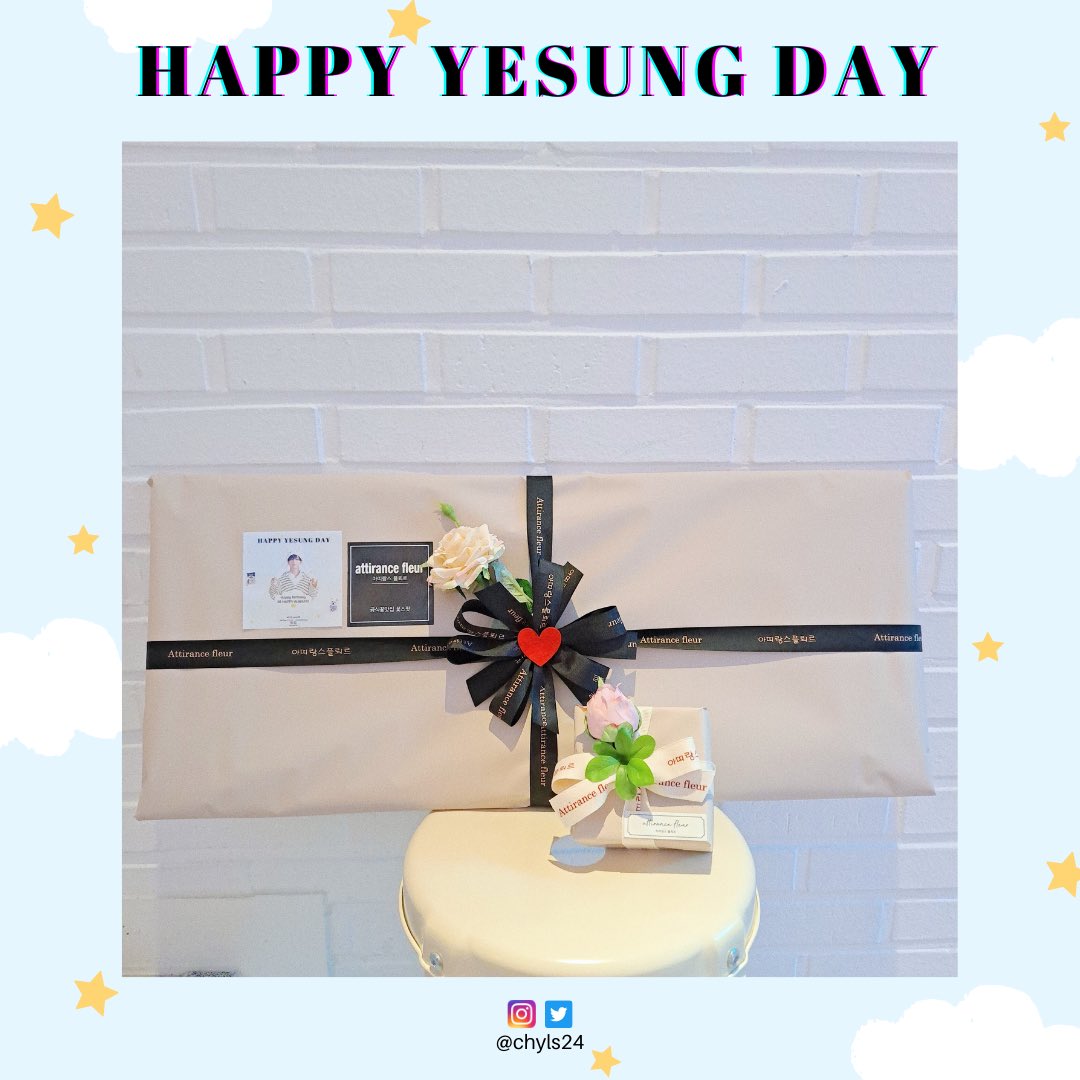 🌼ʜᴀᴘᴘʏ 𝓨𝓮𝓼𝓾𝓷𝓰 ᴅᴀʏ🌼

to celebrate <a href="/shfly3424/">Yesung</a> birthday, 
i sent a flower bouquet, plant, and led light to Mouse&amp;Rabbit cafe🥳

나는 당신이 이 선물을 좋아하기를 바랍니다🥰

#HappyYesungDay #yesung #예성 #kimjongwoon #superjunior #마우스래빗
