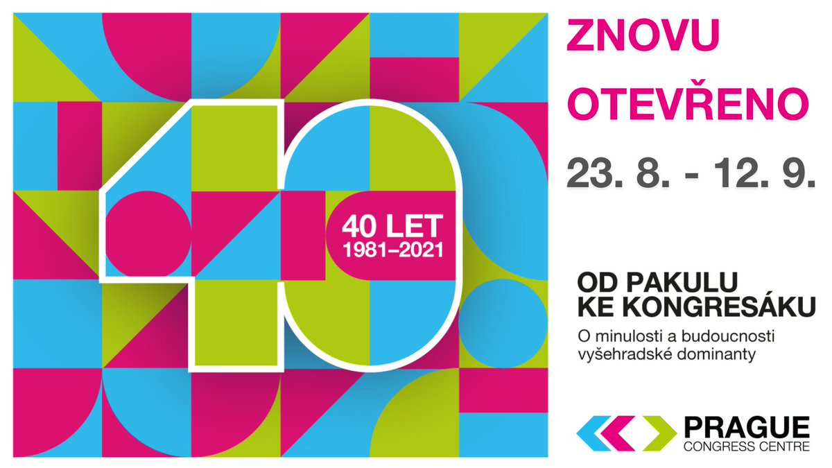 Dnes pro vás opět otvíráme naši výstavu ke 40. výročí PCC - Od Pakulu ke Kongresáku. 
Výstava poběží až do 12. 9., každý den mezi 10:00 - 18:00.
Přijďte, těšíme se na vás!
#eventprofs #vystava #culture #jiz40letspolu
