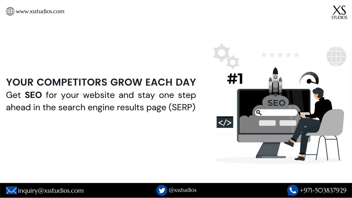 XSstudios's tweet photo. Get SEO for your website and stay one step ahead in the search engine results page

Contact us for inquiries,
Call us at +971-503837929 or visit https://t.co/4BYolauJ67.

#xsstudios #UAE #dubai #seoexperts #seo #googlesearch #smallbusiness #businessideas #onpageseo #offpageseo https://t.co/1KjrdU4n0T