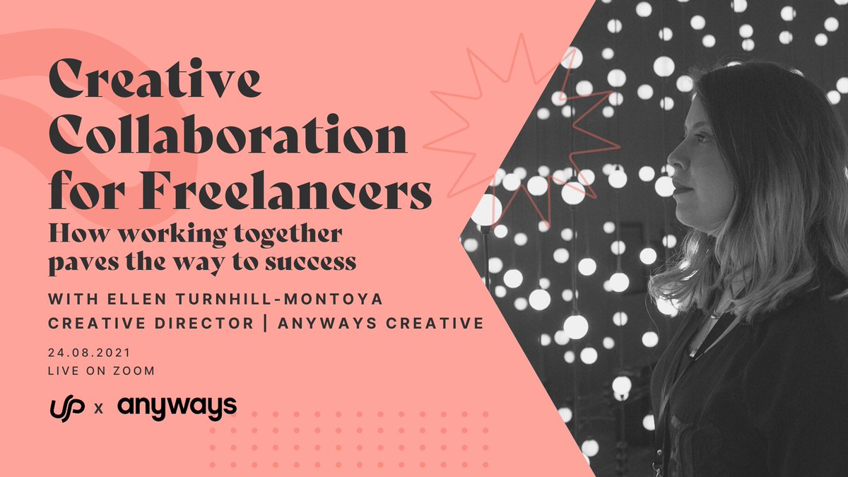 underpinnedapp's tweet photo. TOMORROW at 6pm Ellen Turnill Montoya, Creative Director of @AnywaysCreative, will be joining us to offer a series of insights on the importance of collaboration and how it can maximise your creative potential.

Join the event here 💖 https://t.co/dEIUEpdUfU https://t.co/5UdJuXLlW6