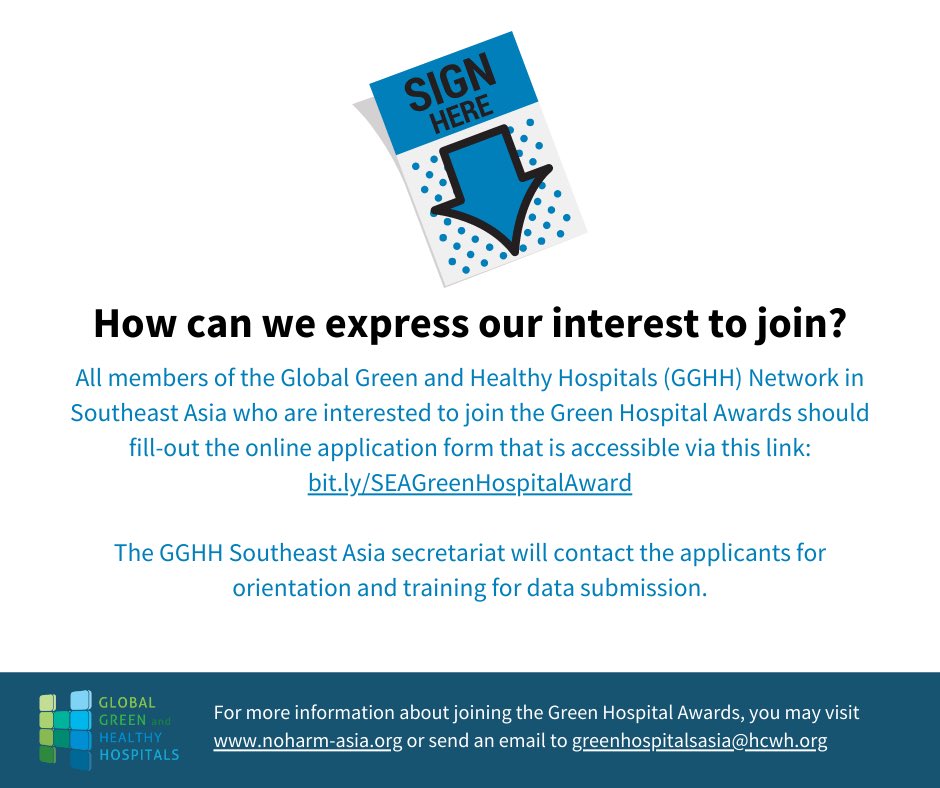 hcwhasia's tweet photo. #GreenHospital #HealthForClimate 🌏 | 🏆 The South-east Asia Green Hospital Awards is now open and your 🏥 is very much welcome to join!
—
🔎 Slide to the left for the FAQs
🤳 Tap link in bio for more info
—
#ASEAN #climateactionnow  #healthyhospitals https://t.co/AVpRatR66K