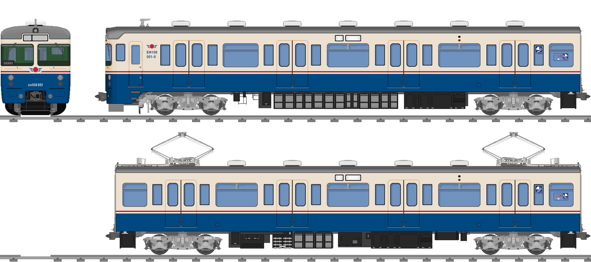 太陽電気鉄道運営会 On Twitter 日本関東鉄道公団em108系電車 1974年 昭和49年 に旧日本関東鉄道公団が導入した通勤形直流電車 架空鉄道 妄想鉄道 太電一日一車