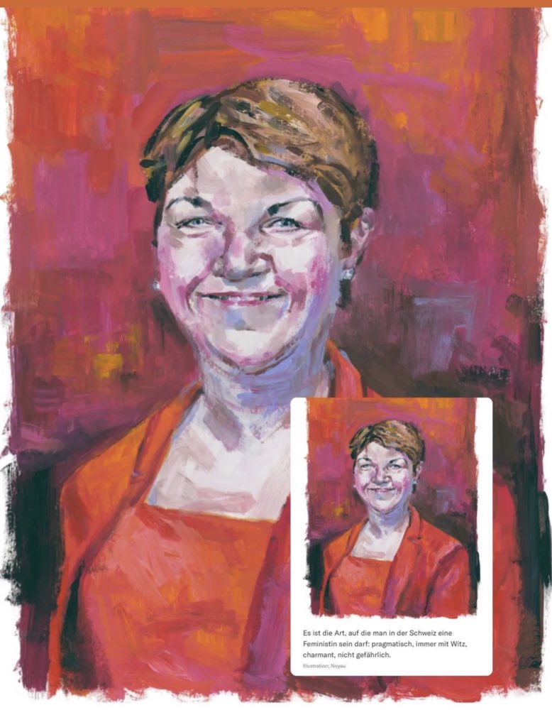 Unsere Bundesrätin <a href="/Violapamherd/">Viola Amherd</a> ist ein Idol für viele Frauen. Sie ist pragmatisch, immer mit Witz, charmant und sehr gut vernetzt. Sie ist eine Brückenbauerin. Sie wählt solide Pfade und macht eine unabhängige authentische Politik.

📰 Artikel <a href="/NZZaS/">NZZ am Sonntag</a> 📲 bit.ly/3kjfQ7V