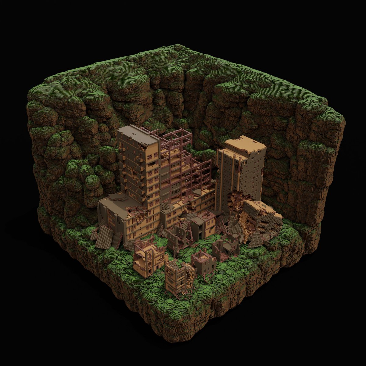 I made two different renders for the same project🙌
.
#voxel #voxelart #b3d #magicavoxel #3D #3Dartist