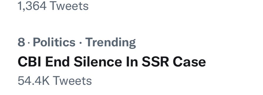 nilotpalm6's tweet photo. Good going warriors, we trending since 9 am and have 54 k tweets , thank  you everyone who fighting for SSR with the same energy level   And standing with ssr family for SSR justice.                           CBI END Silence In SSR Case https://t.co/2lHZp37sms