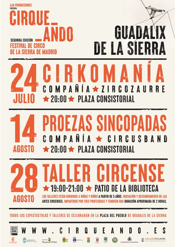 AytoGuadalix's tweet photo. 🎪 Finalizamos la II Edición de Cirqueando en Guadalix hasta el año que viene, con un Taller de Circo, dirigido a niños y niñas a partir de 4 años, y enfocado a la iniciación y descubrimiento de las artes circenses. 🤹♀️🤹🎭
#cirqueando #guadalixdelasierra #viveelveranoenguadalix https://t.co/1iszLrxrQn