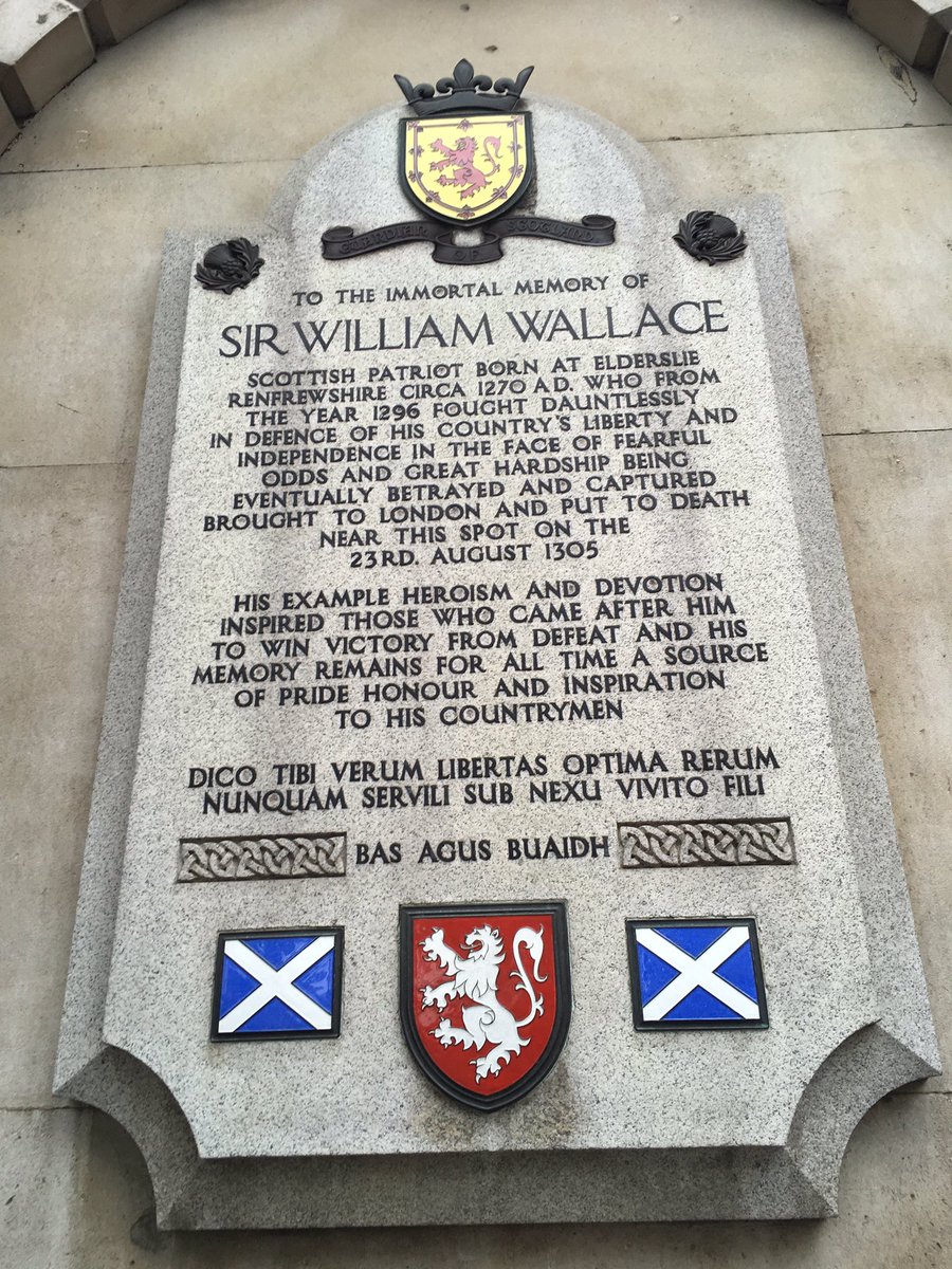 On this date 716 years ago #WilliamWallace gave his life for Scotland rather than bow to English rule.
many Scots are not even aware of the significance of this date. 
Time we started to celebrate & remember our #ScottishHistory 🏴󠁧󠁢󠁳󠁣󠁴󠁿