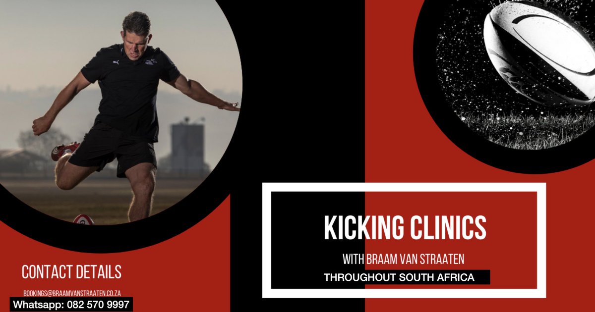 BraamvStraaten1's tweet photo. Shout out to all young aspiring Kickers. “Find your perfect kick”by Braam van Straaten. Kicking Clinic’s throughout South Africa. #360prokick #accuracy #perfectkick #kickitstraight #kickitlong #SSRugby https://t.co/D8BKAUTcdu