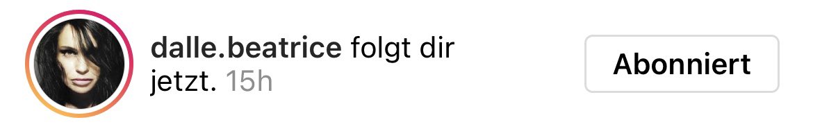 Beatrice Dalle folgt uns bei Insta! Damit ist einfach alles erreicht 🌟👏