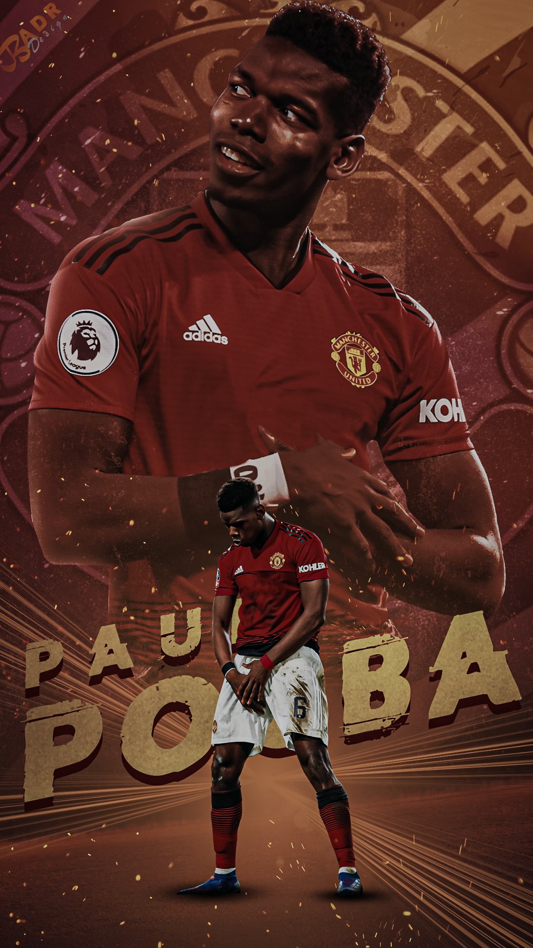 Pogba Wallpapers  Manchester united wallpaper Manchester united soccer  Paul pogba manchester united
