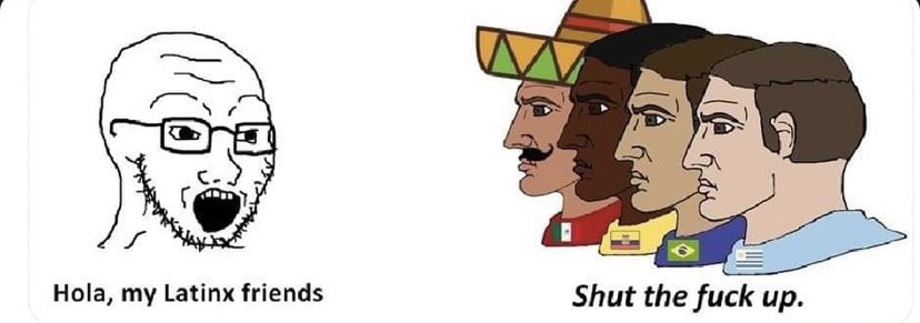froggneal's tweet photo. I see it’s time for the monthly latinx discourse again https://t.co/VquIbLlFRO