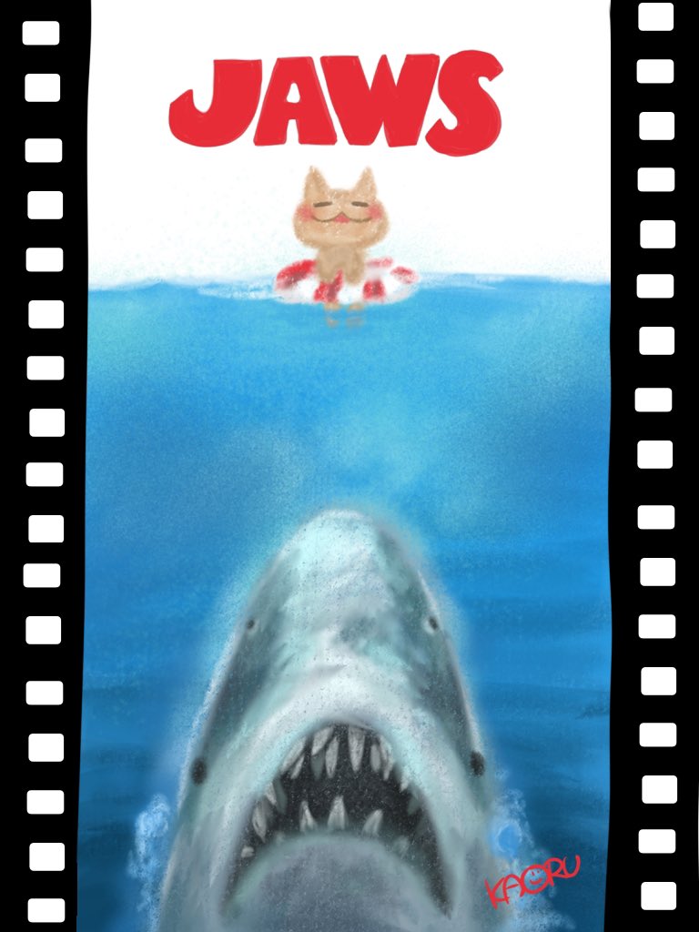 スマイルさんおすすめでジョーズ見た🦈
サメの姿見えないのに波やら人の表情やらで恐怖をあおる演出!苦労したであろうでっかい模型!
レトロ映画ならではの魅力あった✨
 #ジョーズ  #JAWS 