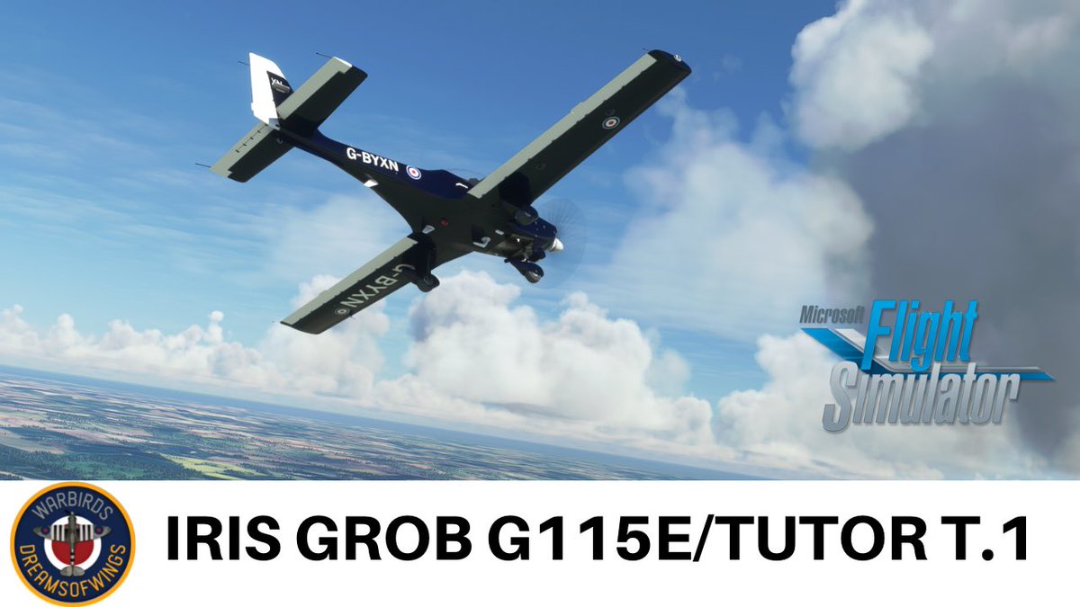 Dreamsofwings1's tweet photo. NEW VIDEO
We take the new #IRISsimulations Grob Tutor T.1 for a review flight from RAF Cranwell.
Watch here—> https://t.co/ZBQvVpWYvu
#grobtutor #grobg115e #flyingtraining #grobtutort1 #efts #msfs2020 #propeller https://t.co/DKEq1UOcap