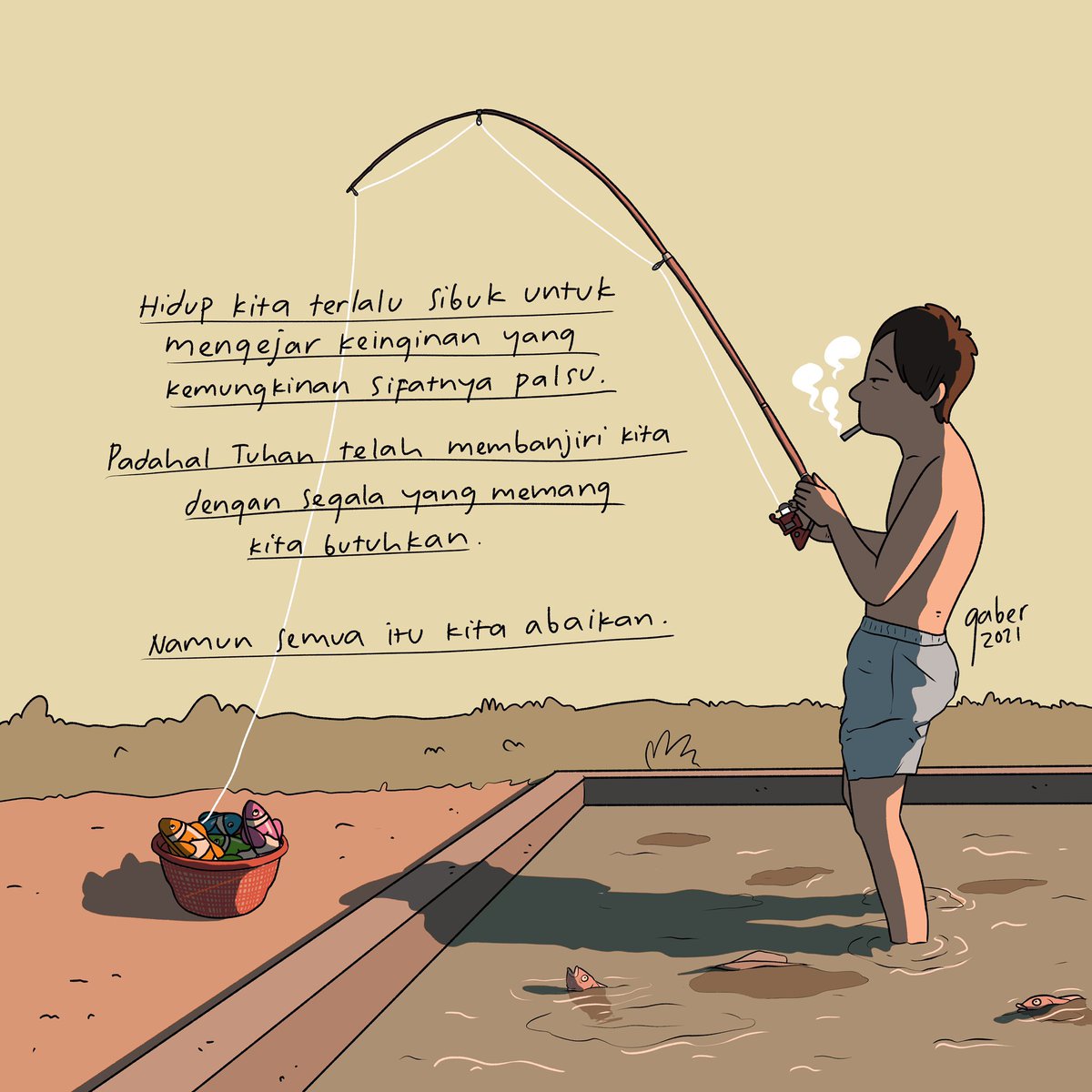 Saat kita melihat orang lain hidupnya keliatan enak, begitu juga sebaliknya. Mungkin banyak orang lain juga yang melihat hidup kita seperti itu.

#banggaber