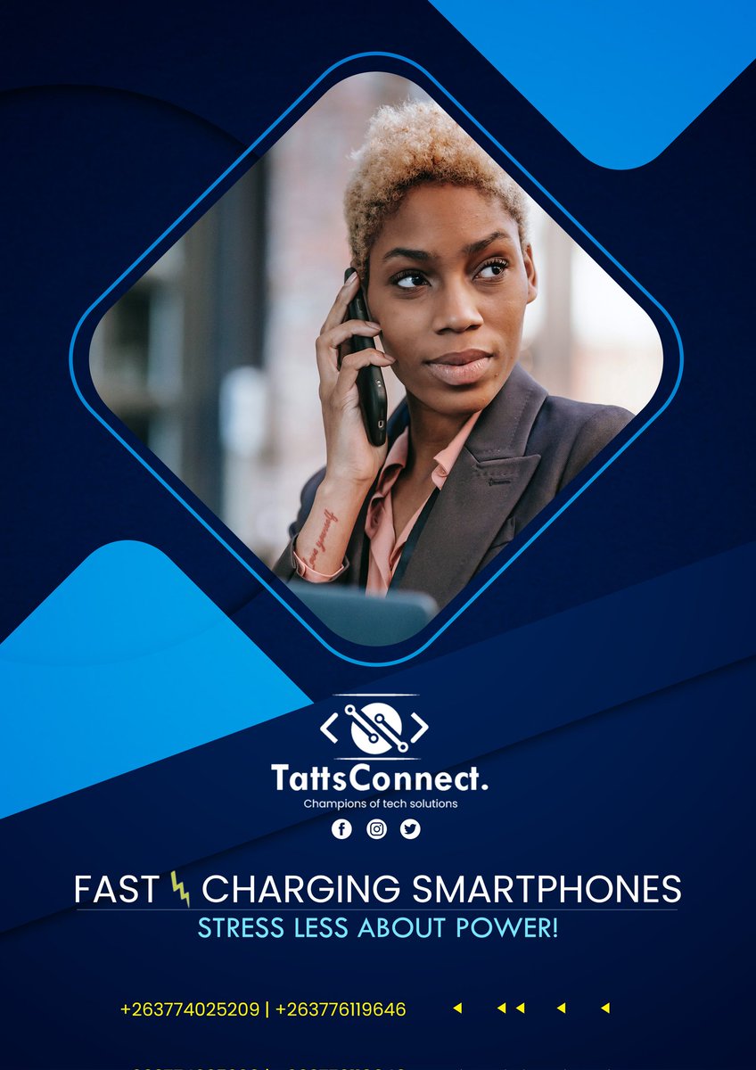TattsConnect's tweet photo. With the persistent widespread power shortages affecting the country, it is imperative to have a phone that does not take forever to charge. Do not miss out on important business calls because your phone was off. Engage us today and change that narrative. https://t.co/Z9UHcAF0rb