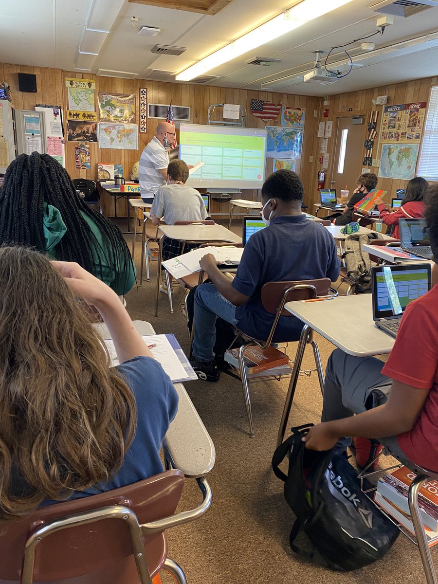 Check out the Think-Pair-Share and Padlet Mr. Park used in World History today. We are loving this collaborative discussion: What influence did Ancient Greek and Rome have on Western Civilization? Why does this matter? #whywestudyhistory <a href="/SharksAHS/">Atlantic High School</a>