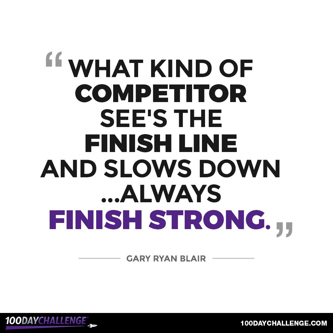 New week, fresh start, time to finish the month off strong!!