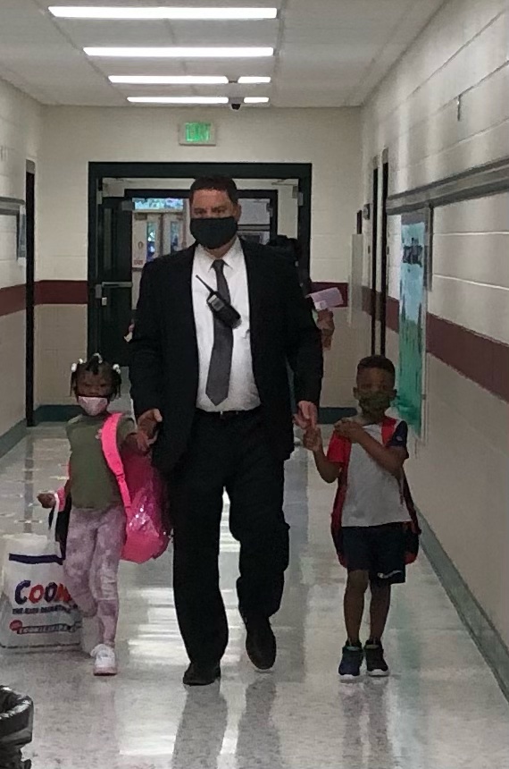 Principal, Dr. Olsen, escorting some happy scholars on our first day of school!! Your path to success starts at Gibson. 2021-2022 is going to be Pawsome!
#pawpride #ONEGibson