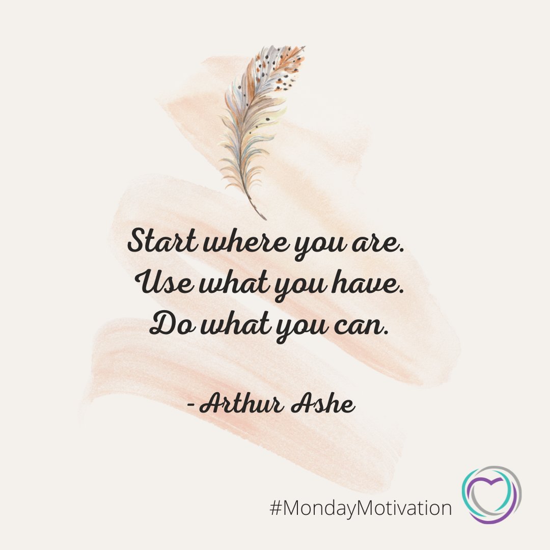 #MondayMotivation #StartWhereYouAre 💜