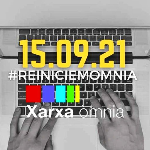 El pròxim dia 15 de setembre, l'Òmnia inicia el nou curs.
#reiniciemomnia amb nous tallers i activitats per a tothom.
A principis de setembre rebreu tota la info.