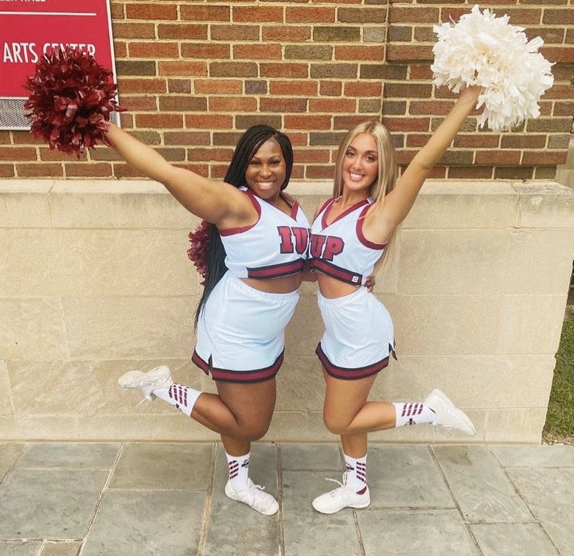 IUPcheerleading's tweet photo. Only a few more weeks until game day! We are so excited! 🏈♥️ #iup #GoHawks https://t.co/a0QOQXvOrH