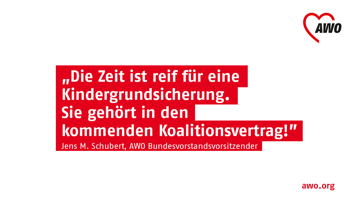 Gegen die #Kinderarmut in D. reicht es nicht mehr, politisch an kleinen Stellschrauben zu drehen. Das jetzige Leistungssystem ist unzureichend, unübersichtlich &amp; ungerecht. Darum fordern wir mit 21 Organisationen: #Kindergrundsicherung jetzt! #EineFürAlle bit.ly/awo230821