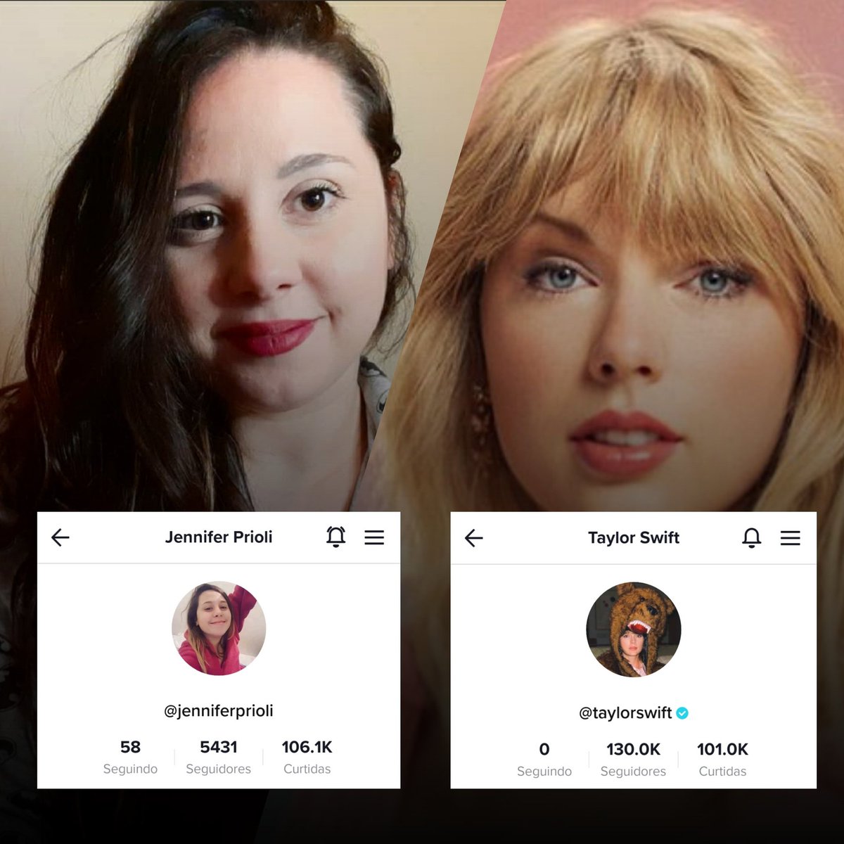 jennypcharts's tweet photo. .@jennyprioli has surpassed global superstar Taylor Swift's likes on tiktok. https://t.co/QG5IS6UTFB