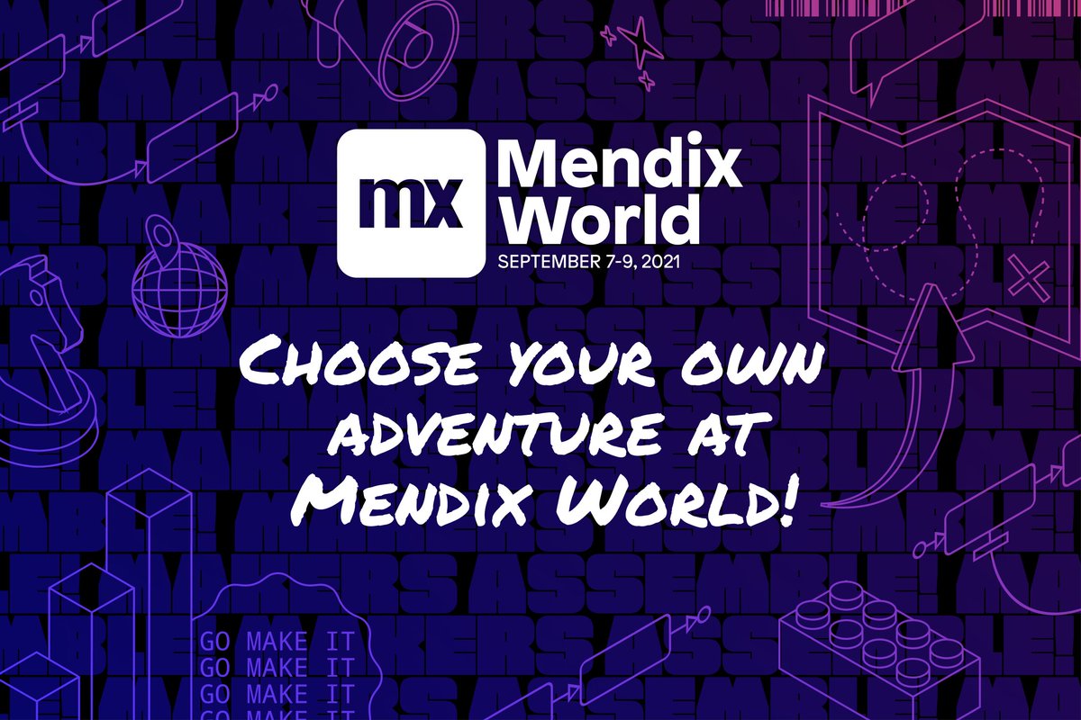 Mendix's tweet photo. At #MxWorld2021, there is so much to take in. 

💡 Get inspired by bestselling author @simonsinek 
🤓 Learn from #MendixMakers 
🤝 Get to know our CTO @JohanDenHaan 

Whatever you’re looking for, we’ve got you covered! Create your personal agenda today: https://t.co/1vhzzUW1Gl https://t.co/zXUqiK3lAS