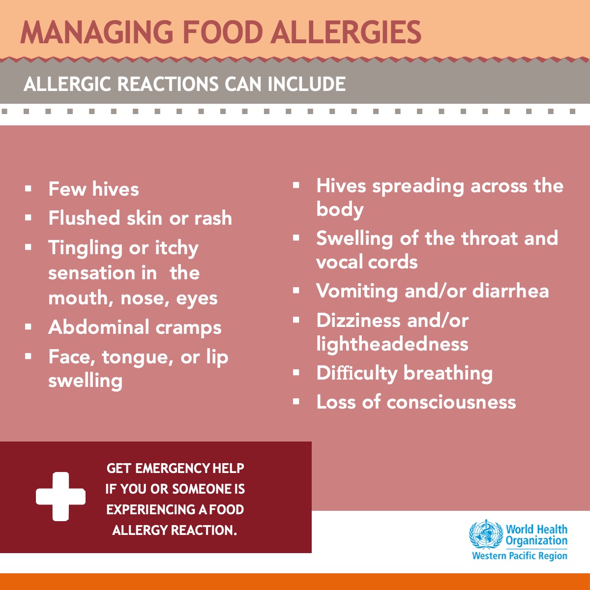 WHOWPRO's tweet photo. What are the types of allergic reactions? 

No matter what kind of reaction you have, get  📞🚑emergency 🚨 help if you or someone you know is experiencing a #food #allergy reaction. https://t.co/fCdImpYJ3s